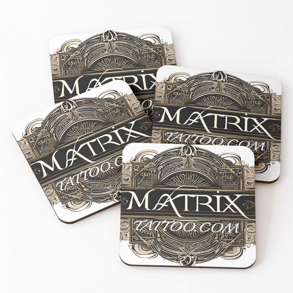 Item preview, Coasters (Set of 4) designed and sold by MatrixTattoo.