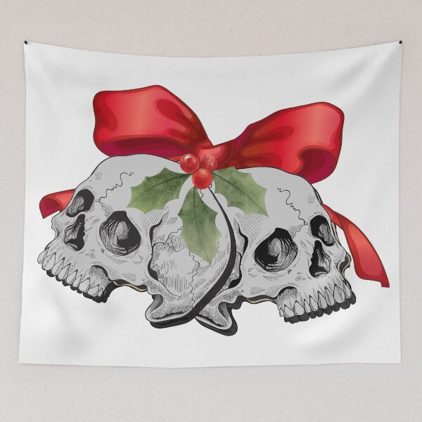 Item preview, Jingle Bells Christmas Skulls designed and sold by CalmYourTees.