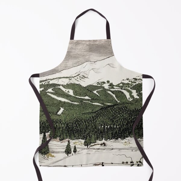 Artikelvorschau, Breckenridge-Skigebiet-Buntstift-Illustration entworfen und verkauft von CarefulCaptures.