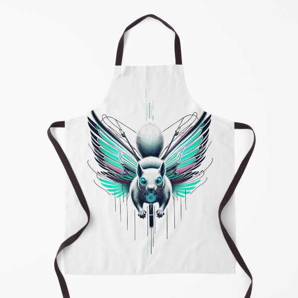 Item preview, Neon Glider - Cyber Flying Squirrel designed and sold by MrAI-Store.