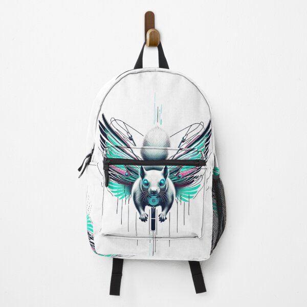 Item preview, Neon Glider - Cyber Flying Squirrel designed and sold by MrAI-Store.