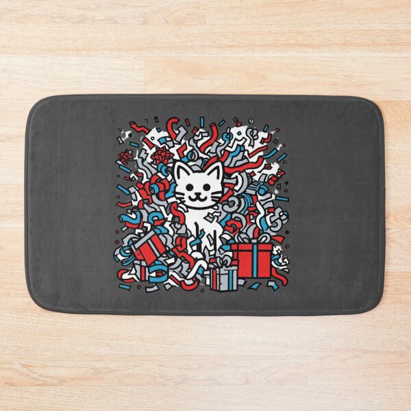 Item preview, Cat Unwrap Christmas Gift Playful Cat Lovely Cat Cult designed and sold by sharon1210.