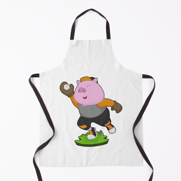 Item preview, Pig Baseball player Baseball Sports designed and sold by Snabdesign84.