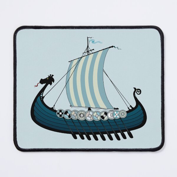 Item preview, Blue viking ship designed and sold by mangulica.