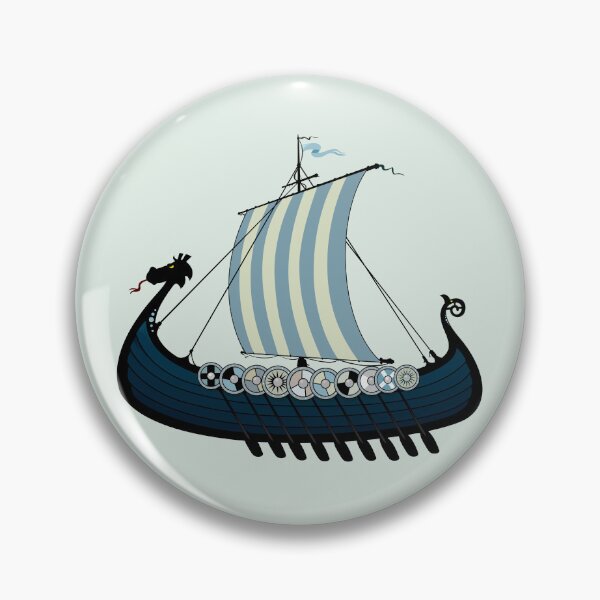 Item preview, Blue viking ship designed and sold by mangulica.