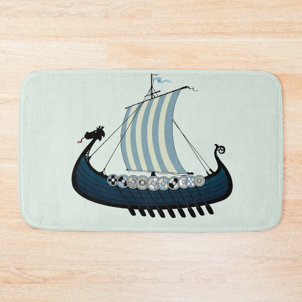 Item preview, Blue viking ship designed and sold by mangulica.