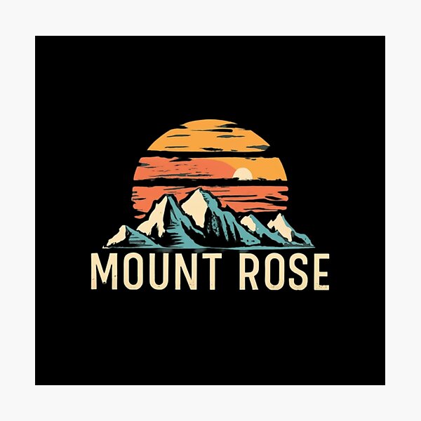 Item preview, Mount Rose - California  designed and sold by GroovyDino.