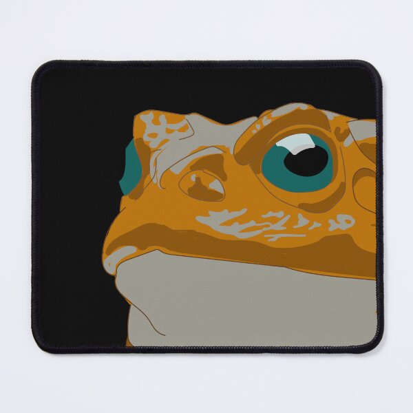 Item preview, A gold toad with turquoise eyes designed and sold by aquanour.
