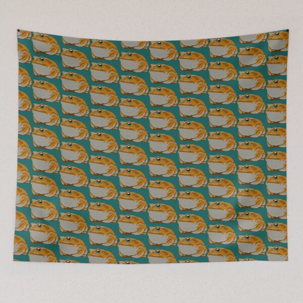 Item preview, A gold toad with turquoise eyes designed and sold by aquanour.