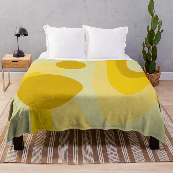 Item preview, Yellow Abstract Curved Pattern designed and sold by MyMushroomGrove.
