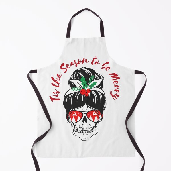 Item preview, Copy of Tis the Season to be Merry glam Girl Skull designed and sold by CalmYourTees.