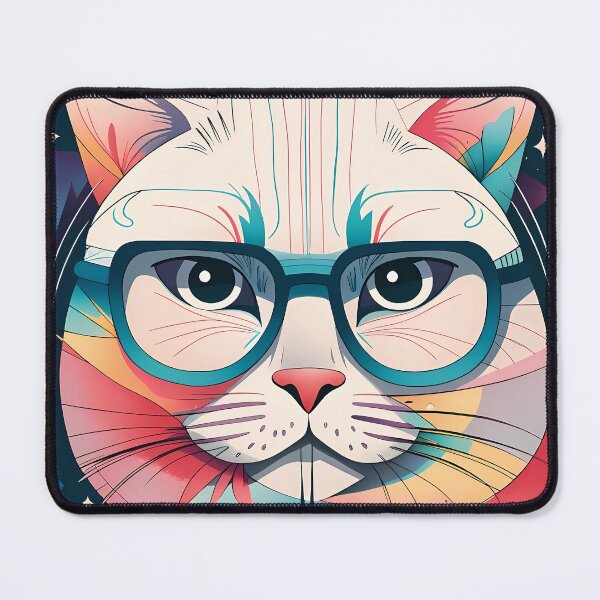 Item preview, Abstract colorful cat designed and sold by studiohorizon.