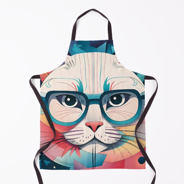 Item preview, Abstract colorful cat designed and sold by studiohorizon.