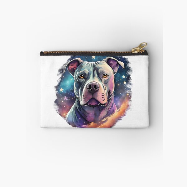 Item preview, Pitbull dog cosmic background  designed and sold by emaotx.