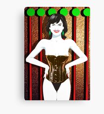 Vinyl Corset Canvas Print