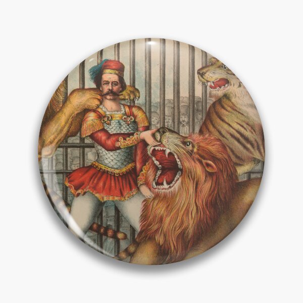 Item preview, Vintage Lion Tamer's Freak Show Poster Retro Circus designed and sold by InnerCitadel.