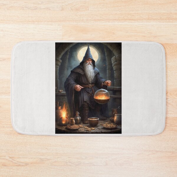 Item preview, Medieval wizard playing with his powers designed and sold by erozzz.