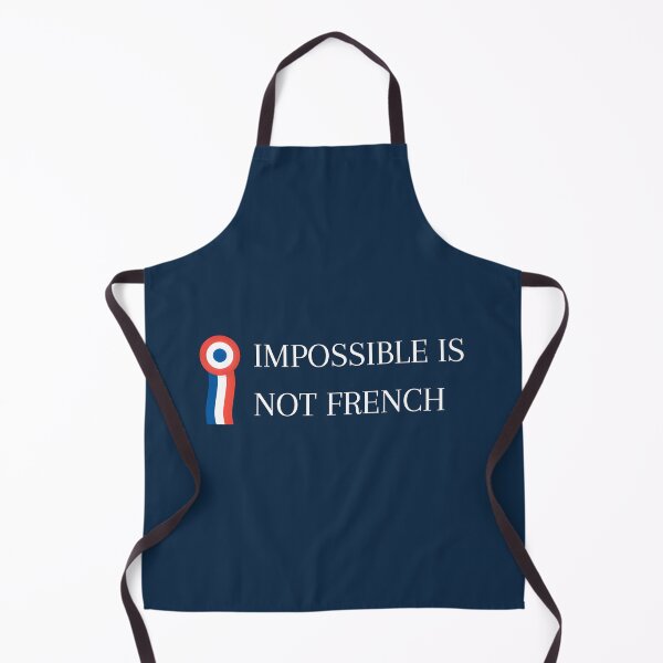 Item preview, Impossible is not french Napoleon quote blue french history flag designed and sold by ChataMaroon.