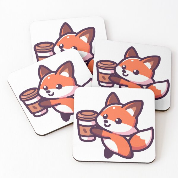 Item preview, Coffee Fox designed and sold by TeaTimeTales.