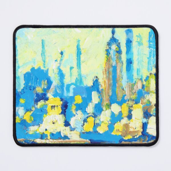Item preview, New York Harbor and Skyline in Blue designed and sold by RDRiccoboni.