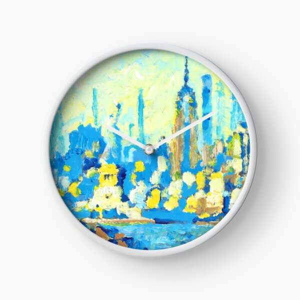 Item preview, New York Harbor and Skyline in Blue designed and sold by RDRiccoboni.