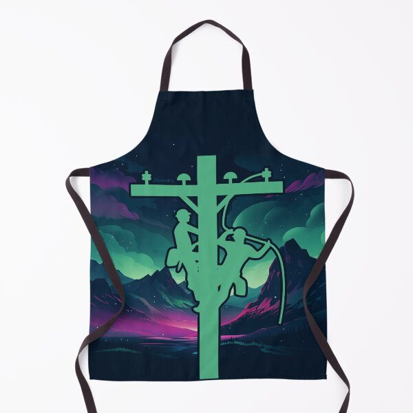 Item preview, Cool Electrical Lineman Aurora Borealis designed and sold by LineXpressions.