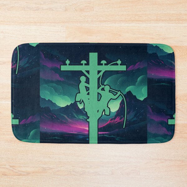 Item preview, Cool Electrical Lineman Aurora Borealis designed and sold by LineXpressions.