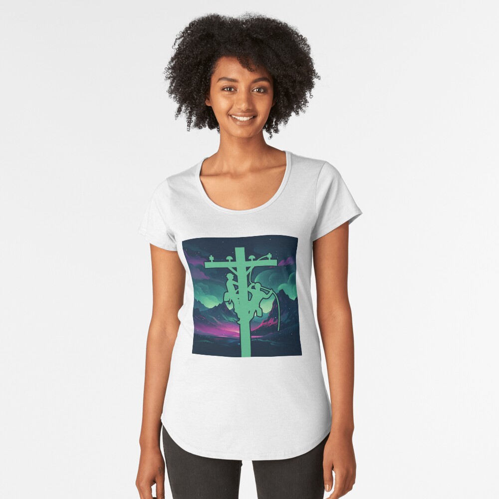 Item preview, Premium Scoop T-Shirt designed and sold by LineXpressions.