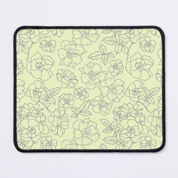 Item preview, Ramblin' Rose Silver Twist Stitched Look on Palest Lime Repeat 5748 designed and sold by Art in My Loft.