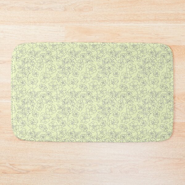 Item preview, Ramblin' Rose Silver Twist Stitched Look on Palest Lime Repeat 5748 designed and sold by Art in My Loft.