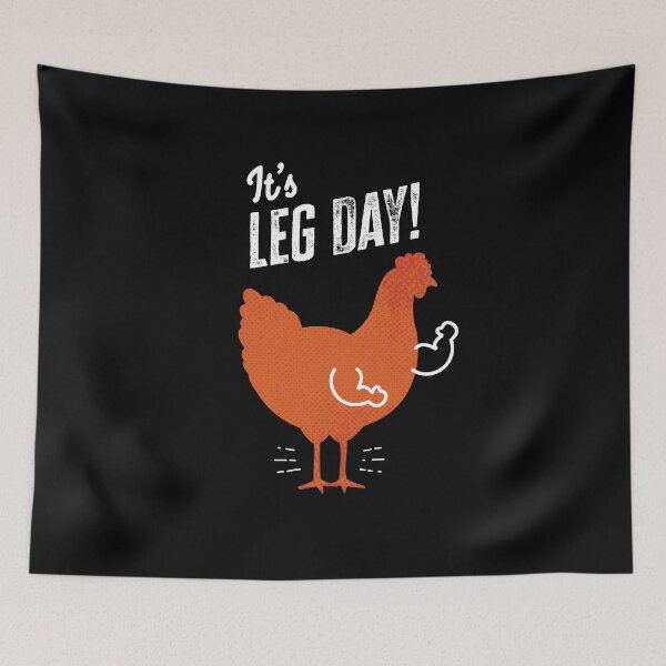 Item preview, It's Leg Day  - Funny Gym Chicken designed and sold by zoljo.