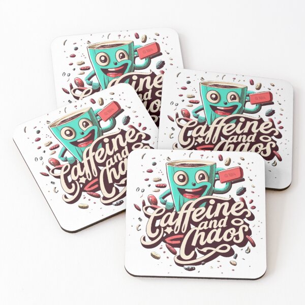 Artikelvorschau, Caffeine and Chaos - Koffein und Chaos für den Kaffee fan funny entworfen und verkauft von Superdealkoeln.