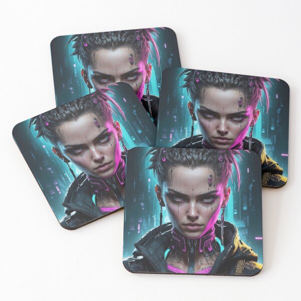 Item preview, Cyberpunk 2077 Digital Art - Neon Noir Symphony Illustration designed and sold by luminamatrixart.