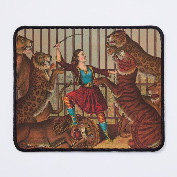 Item preview, The Lion Queen Vintage Circus Poster Freak Show designed and sold by InnerCitadel.