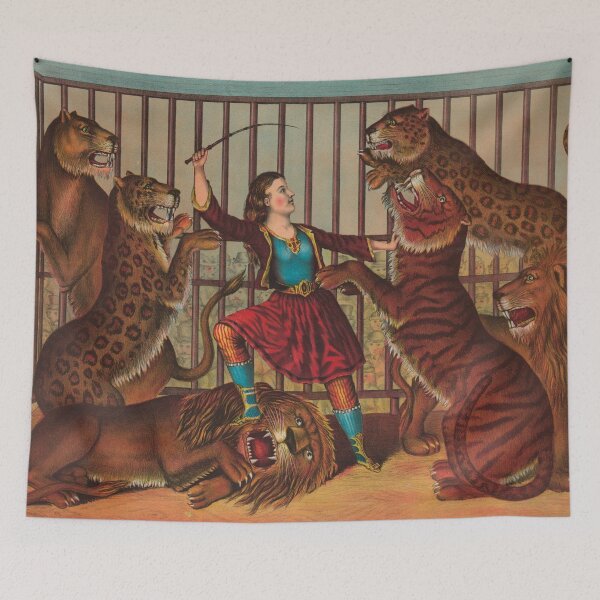 Item preview, The Lion Queen Vintage Circus Poster Freak Show designed and sold by InnerCitadel.