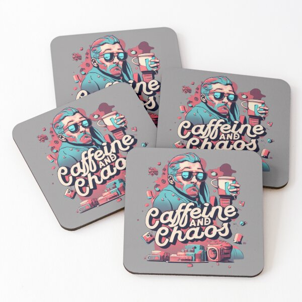 Artikelvorschau, Caffeine and Chaos - Koffein und Chaos für den Kaffee fan funny entworfen und verkauft von Superdealkoeln.