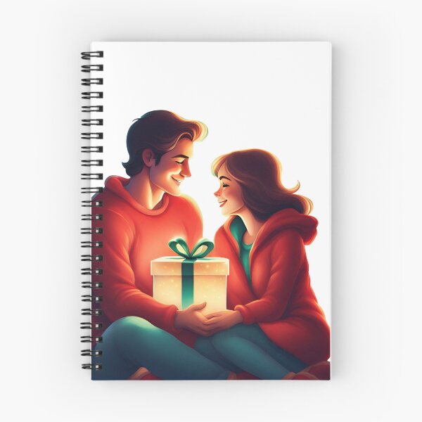 Item preview,  Heartwarming Exchange: Christmas Gift Illustration designed and sold by FloraSkylark.