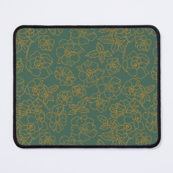 Item preview, Ramblin' Rose Gold Twist Stitched Look on Soft Green Repeat 5748 designed and sold by Art in My Loft.