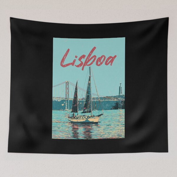 Item preview, Lisbon Serenity: Tagus River Illustration designed and sold by Lemomo-artworks.