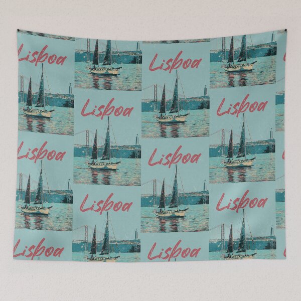 Item preview, Lisbon Serenity: Tagus River Illustration designed and sold by Lemomo-artworks.