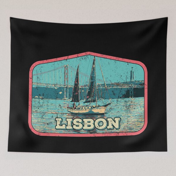 Item preview, Lisbon Serenity: Tagus River Illustration designed and sold by Lemomo-artworks.