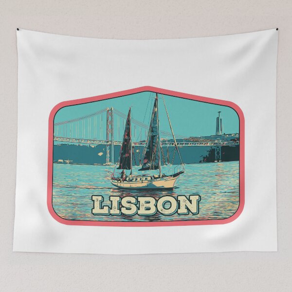 Item preview, Lisbon Serenity: Tagus River Illustration designed and sold by Lemomo-artworks.