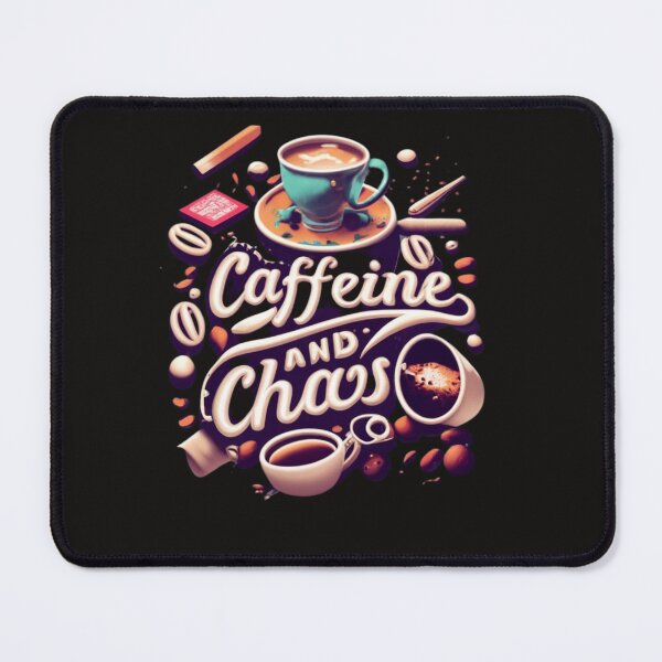 Artikelvorschau, Caffeine and Chaos - Koffein und Chaos für den Kaffee fan funny entworfen und verkauft von Superdealkoeln.