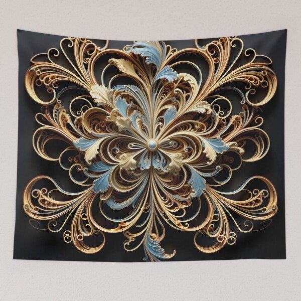 Item preview, Ornate Filigree decorative print designed and sold by dcrc.