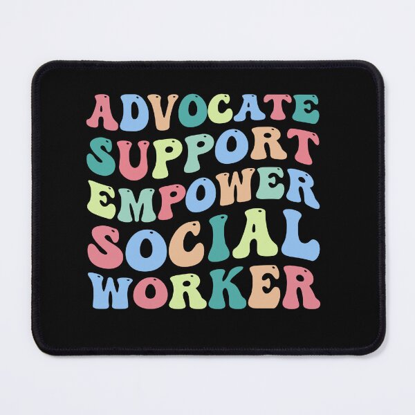 Item preview, Advocate Support Empower Social Worker, Clinical Social Worker, Social Work Graduation, Future Counselor, Motivational designed and sold by behindthefacts.
