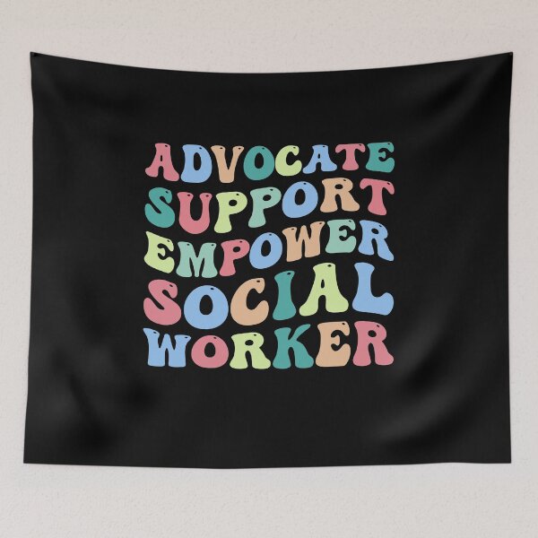 Item preview, Advocate Support Empower Social Worker, Clinical Social Worker, Social Work Graduation, Future Counselor, Motivational  designed and sold by behindthefacts.