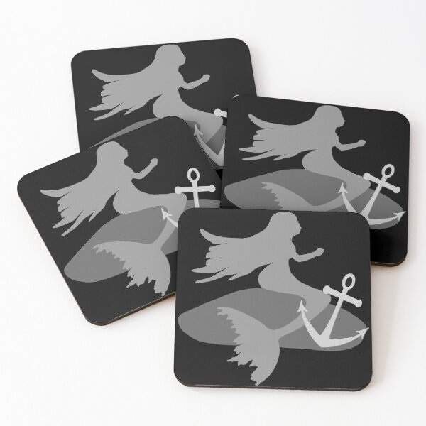Item preview, Seafaring motif with fantasy creatures, mermaid, water creatures designed and sold by Kirei-Lily.