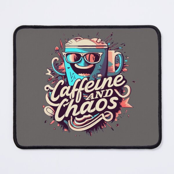 Artikelvorschau, Caffeine and Chaos - Koffein und Chaos für den Kaffee fan funny entworfen und verkauft von Superdealkoeln.
