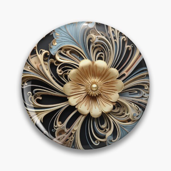 Item preview, ornate filigree decorative print designed and sold by dcrc.