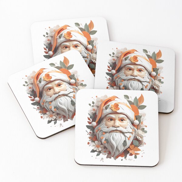 Item preview, Cute Santa Face - Funny Christmas - Christmas Day - Santa Claus designed and sold by stylishdzign.